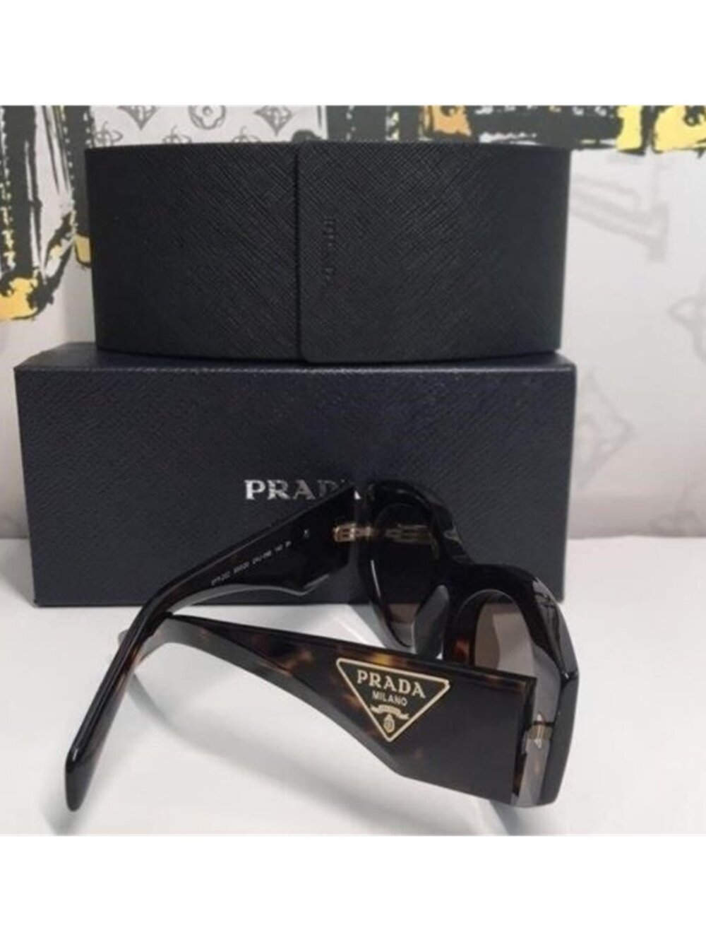 New Authentic Prada PR 20ZS Dark Brown Oval Ladies Sunglasses – 2AU06B 53 - Picture 6 of 12